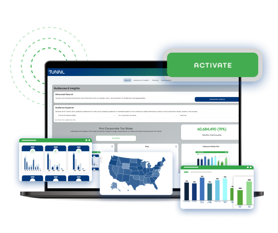 Activate hundreds of Tunnl audiences in media buying software